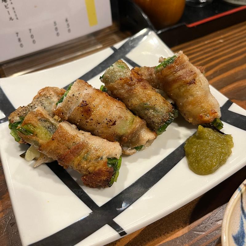 九条ネギ肉巻き(ろばた焼 金と銀)