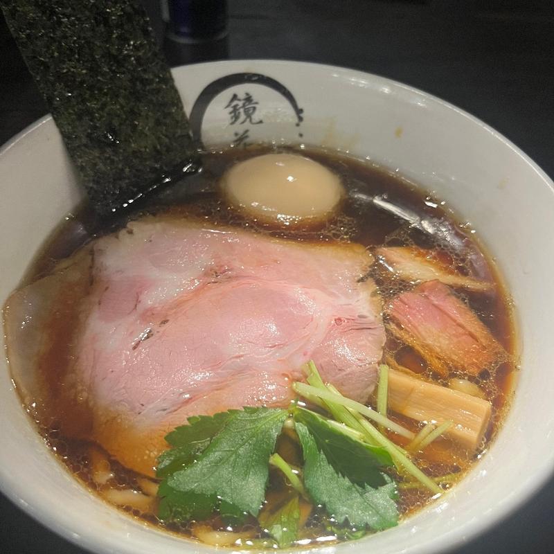 極み醤油味玉らーめん(らーめん愉悦処 鏡花 立川本店)