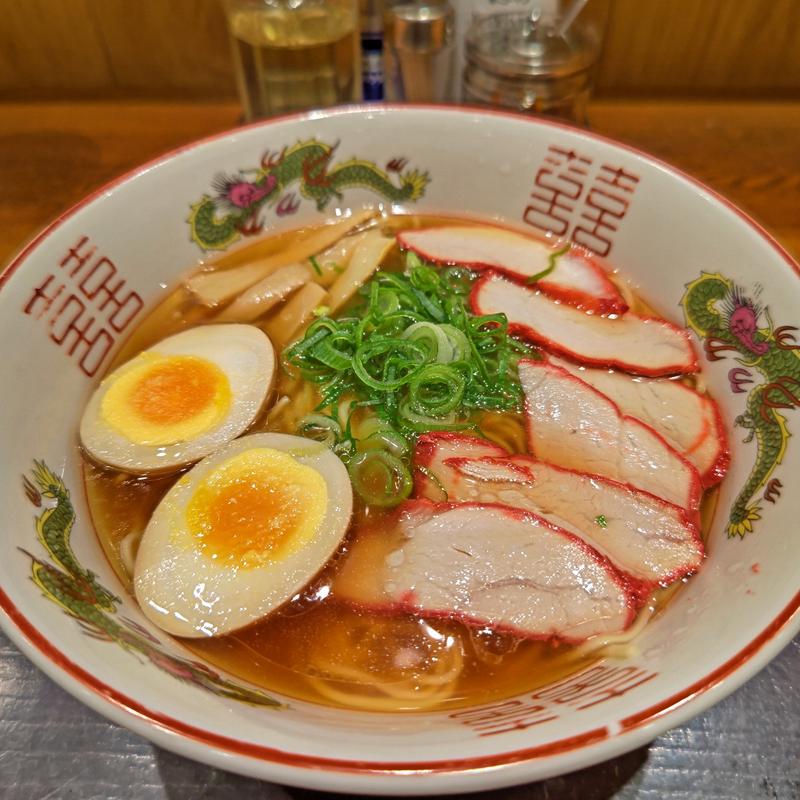 煮卵元町ラーメン(元町ラーメン 天華 港山下店)