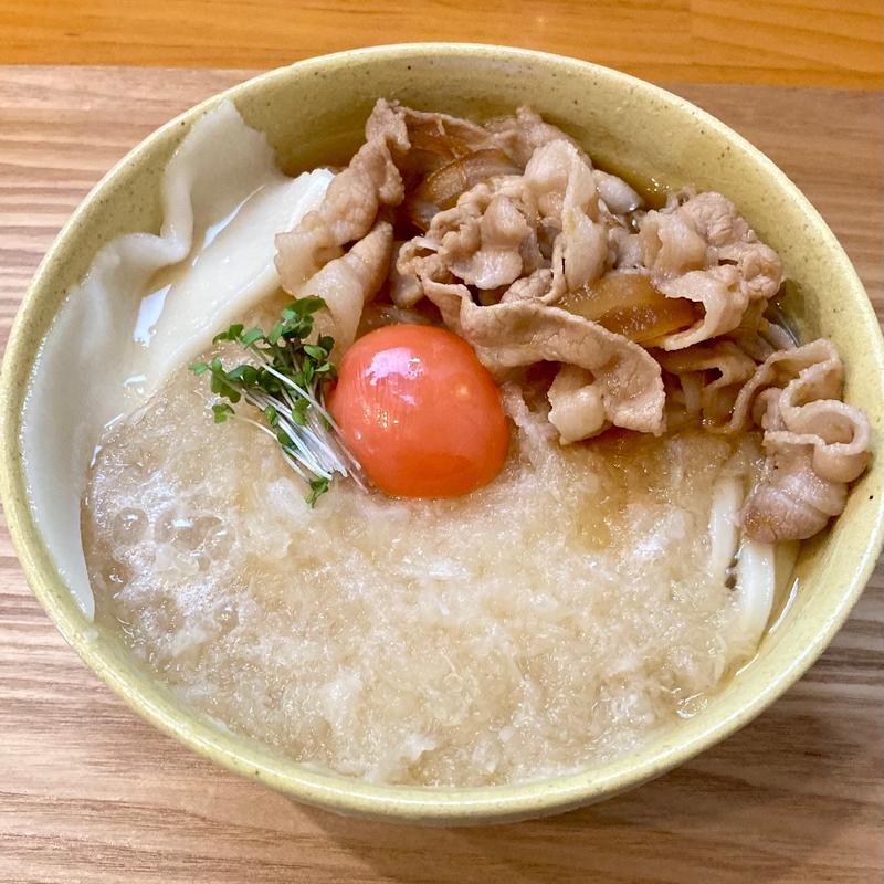 肉みぞれ月見 ひやあつ(上を向いて)