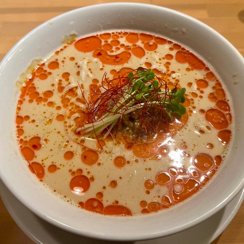 貝出汁担々麺(鳥一伝承　焼鳥酒場ヤスモリ商店)