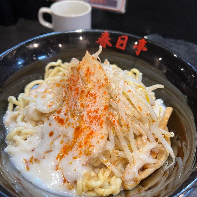 鳥豚油そば(春日亭 高田馬場駅前店)