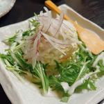 カリカリジャコと水菜のサラダ