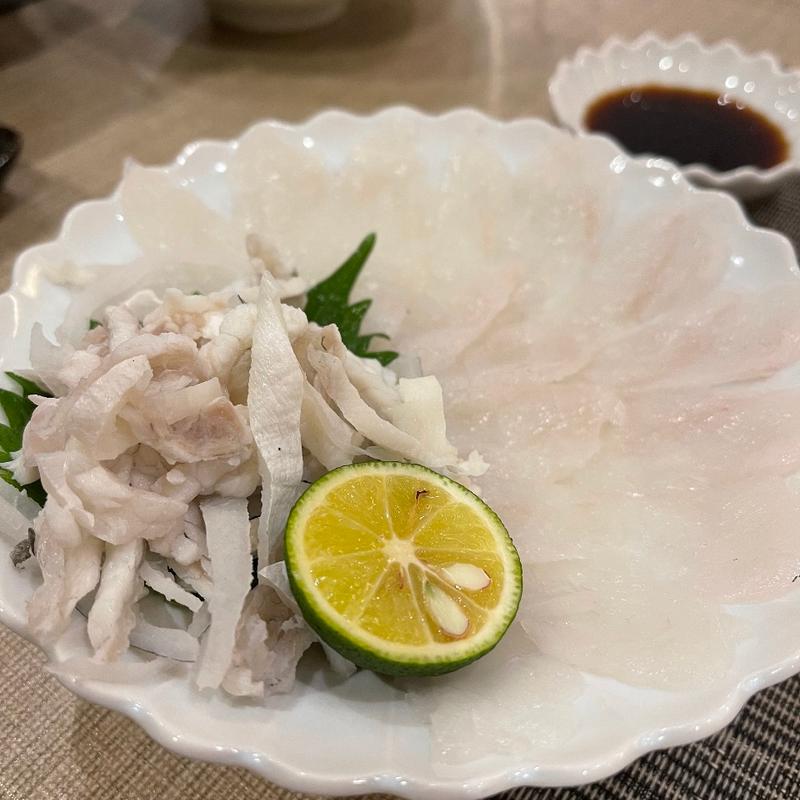 フグ薄造り(つづみ )