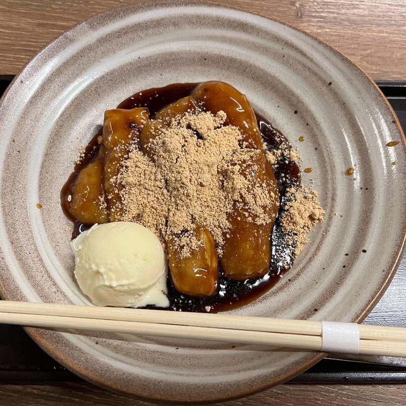 みたらしきな粉餅・アイスクリーム添え(梅園 河原町店)