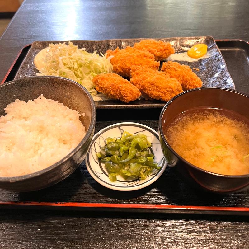 カキフライ定食(極火)