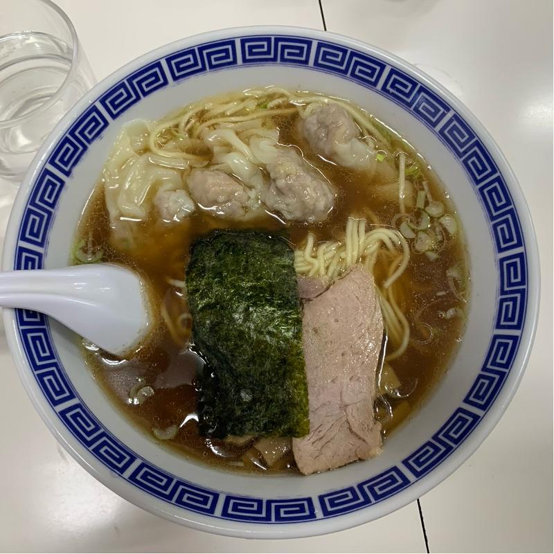 ワンタンメン　肉(支那そば いしはら)