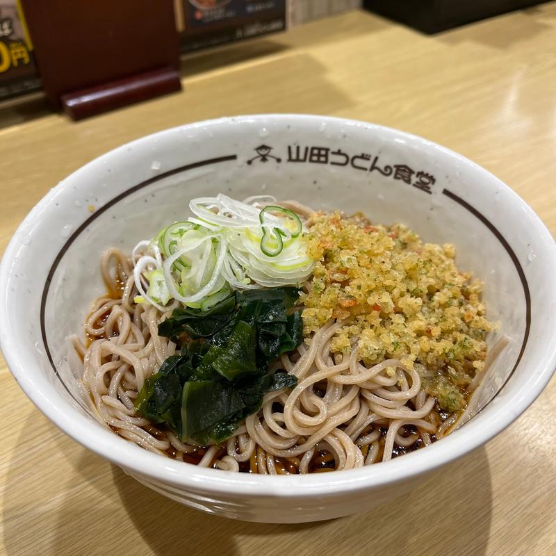 冷やしたぬきそば(山田うどん食堂 さいたま丸ヶ崎店)