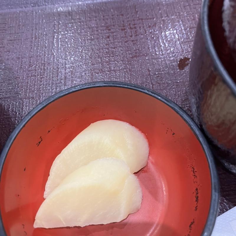 大根の漬物(豚丼のぶたはげ 札幌北広島店)