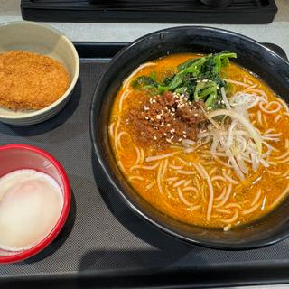 担々そば(名代富士そば西武新宿店)