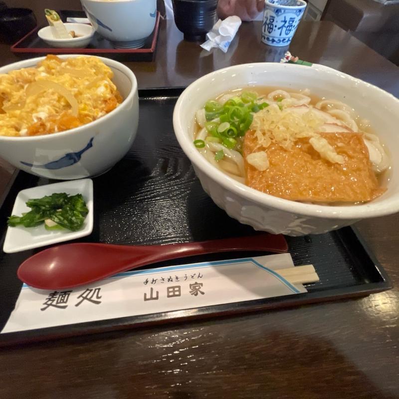 ミニカツ丼とうどんセット(山田家)