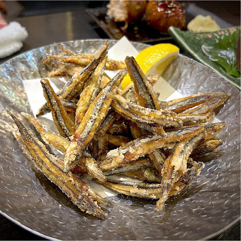 きびなご唐揚げ(九州の台所 ななけんや 完全個室牛の巣)