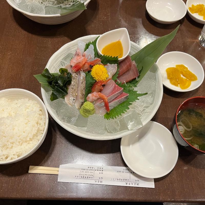 刺身定食(潮若丸)