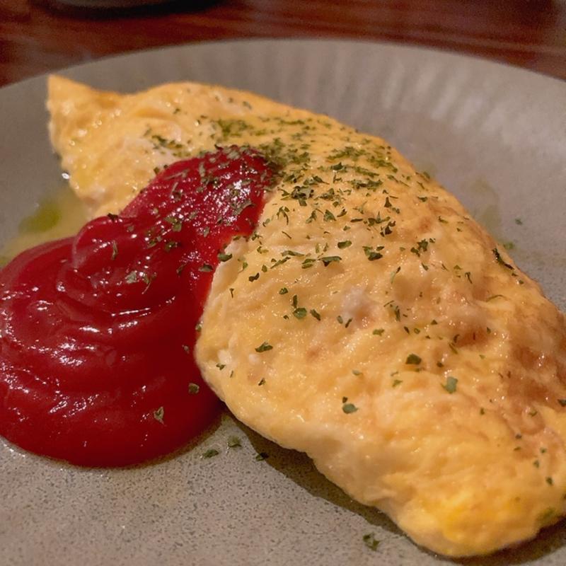 チーズオムレツ(ワイン食堂 ITADAKIYA)