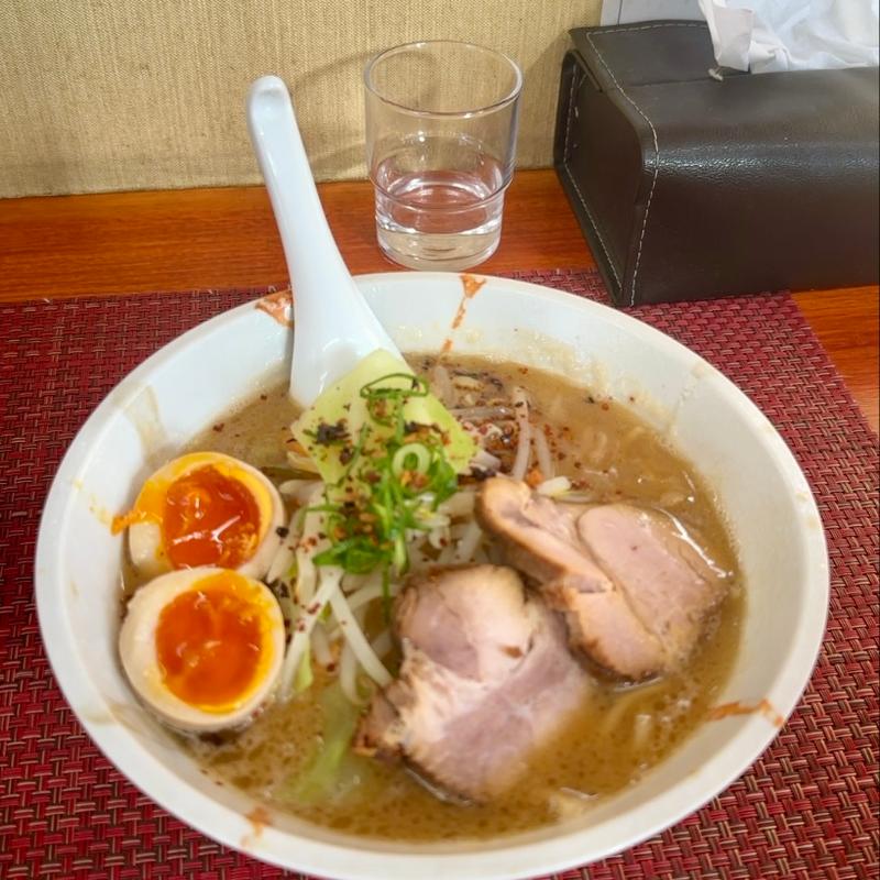 三座(鶏白湯)大盛(麺や福々三座)