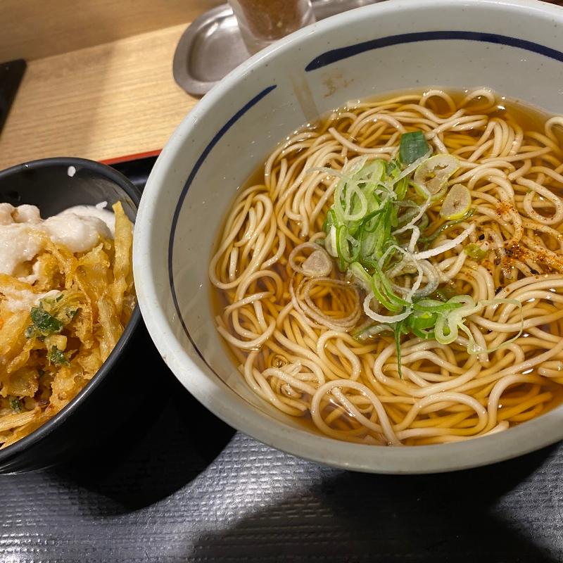 ミニかきとろ丼セット(吉そば 赤坂店)