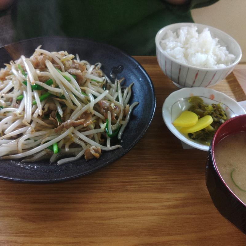 豚もやし定食(ラーメン ファミリー)