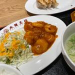 エビチリ定食　餃子付(大阪王将 ゆめタウン飯塚店)