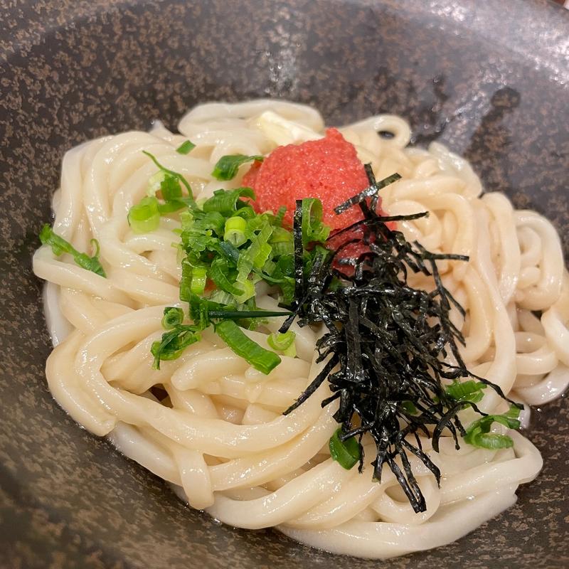 釜明太醤油バターうどん(山下本気うどん 神楽坂)