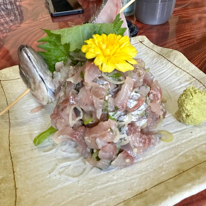 アジたたき(食事処かしわくら )