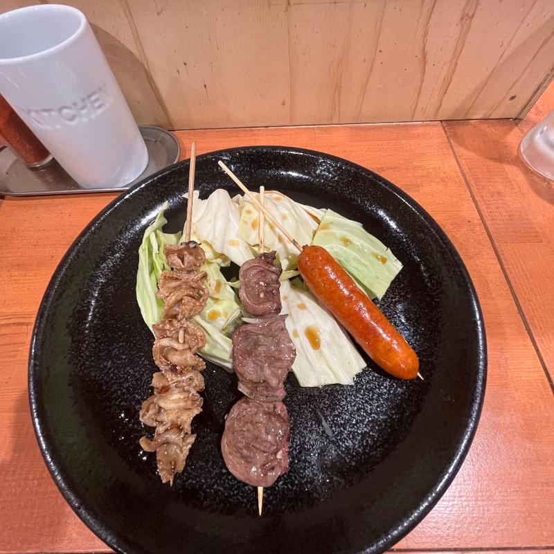 お任せ串盛り5本(焼鳥酒場 くるくる)