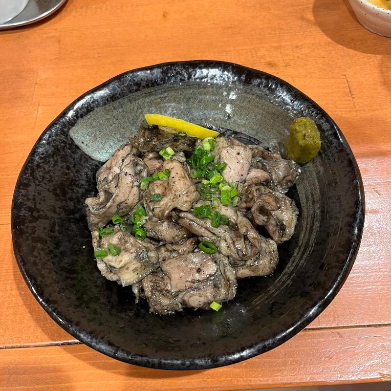 鶏ハラミの炭火焼き(焼鳥酒場 くるくる)