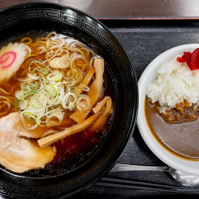 ラーメン&ミニカレー(美野里パーキングエリア（上り線）スナックコーナー )