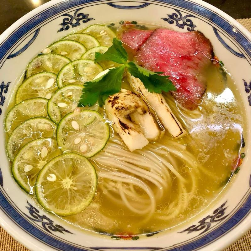 神山すだちの松茸塩らぁめん(MENSHO)