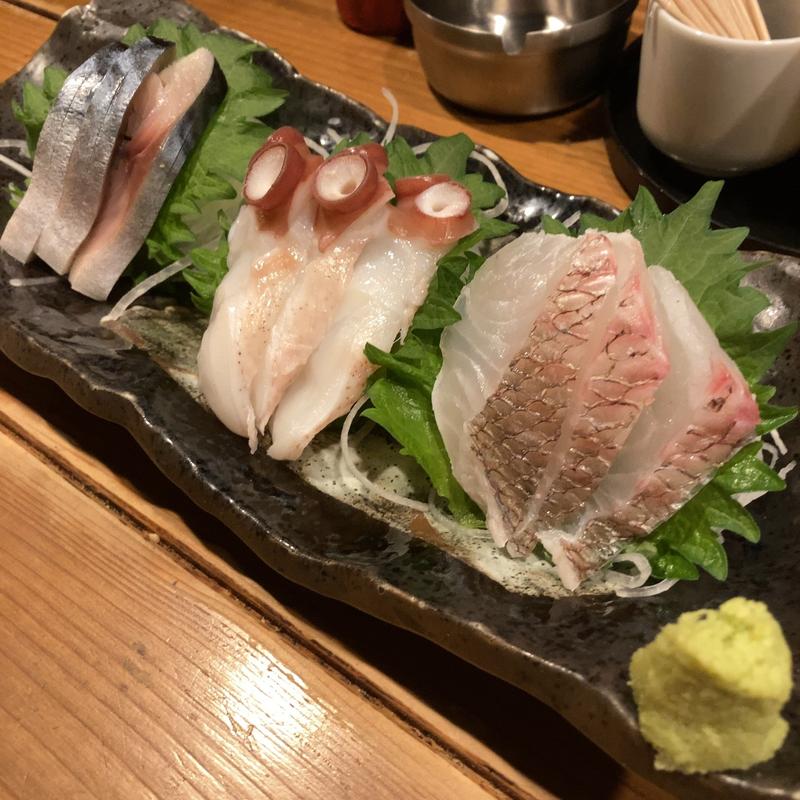 おまかせ3点盛り(元祖北海魚串 がりや)