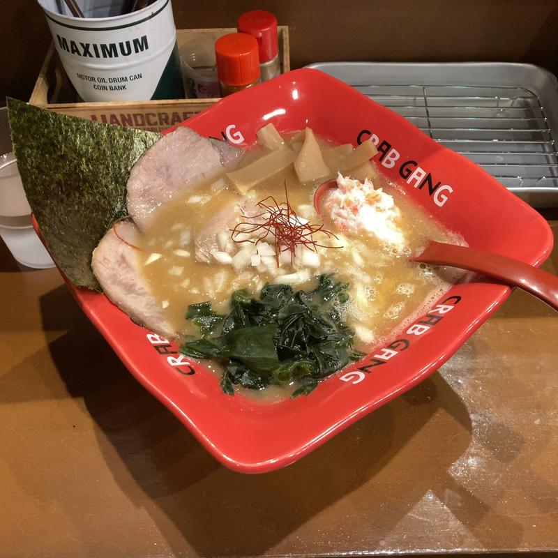 蟹味噌ラーメン(濃厚カニミソラーメン CRAB GANG)