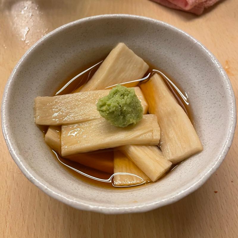 長芋わさび漬け(西口やきとん)