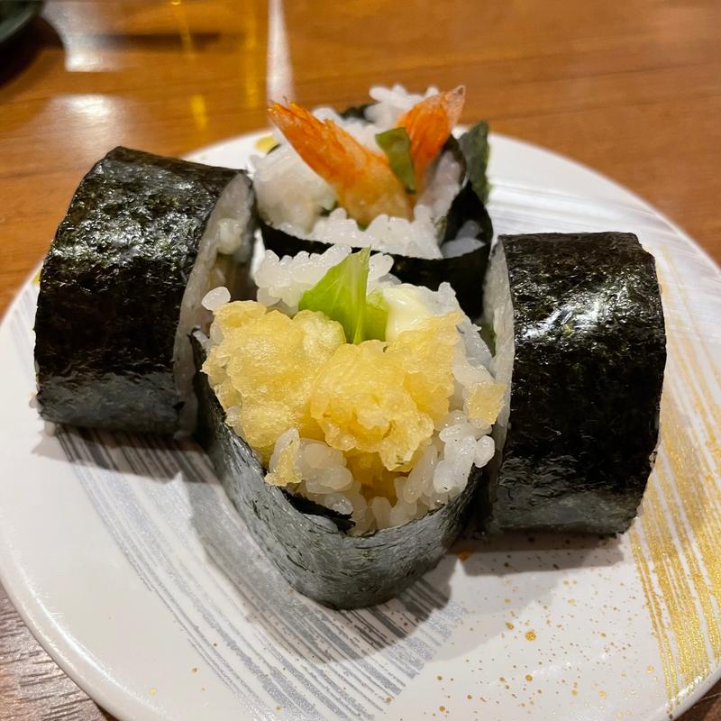 海老天巻き（マヨネーズあり）(回転さかなや鮨　魚忠 今池店 （うおちゅう）)