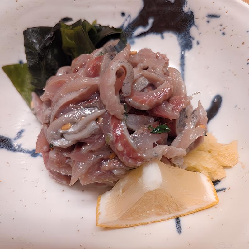 料理の一品追加(新宿割烹 中嶋)