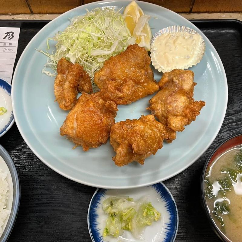 若鳥の唐揚げ定食(乃んき食堂 )