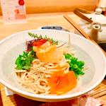 塩麹漬けサーモンといくらのたらこスパゲティ

(東京たらこスパゲティ 渋谷店)
