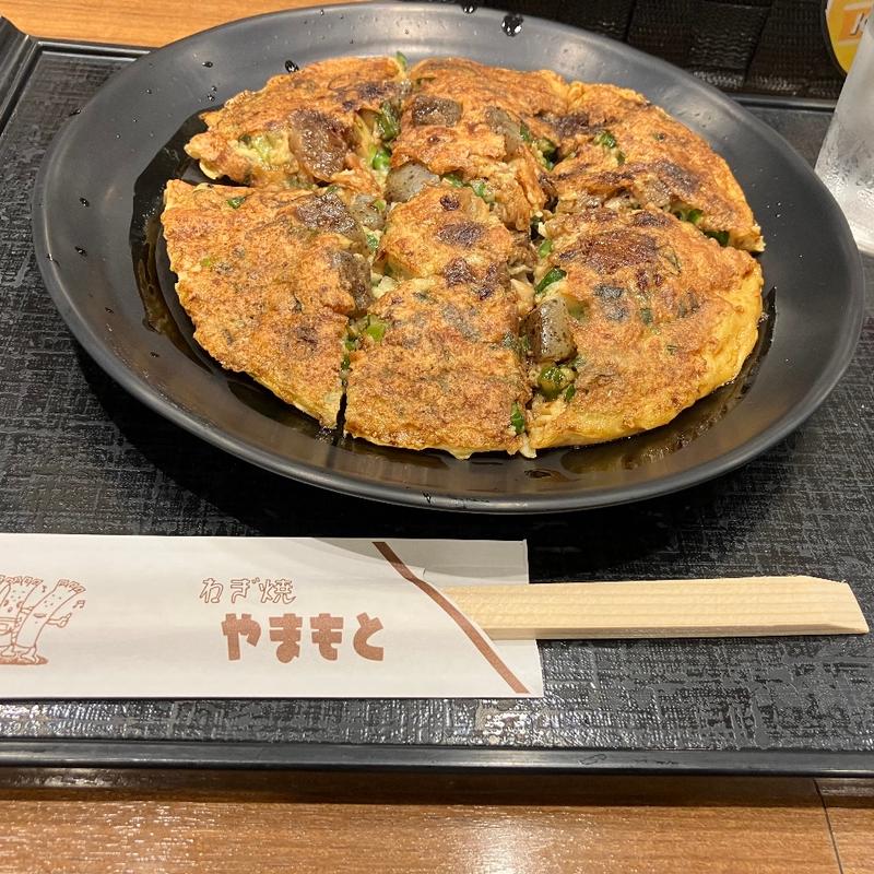 すじねぎ焼き(ねぎ焼やまもと 大阪のれんめぐり店)