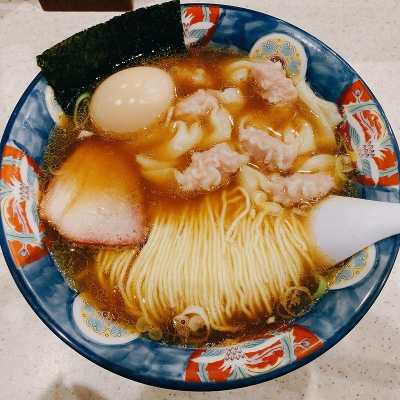 肉ワンタンメン：たまご(支那そば たんたん亭)