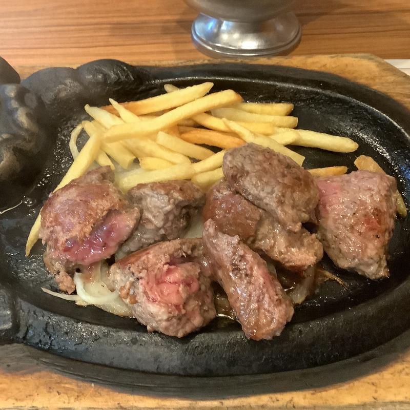 山盛りステーキ(ステーキハウスブロンコビリー高槻若松店)