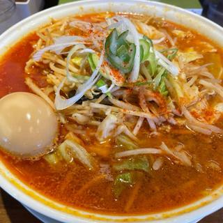 辛みそラーメン 太麺(おが家 )