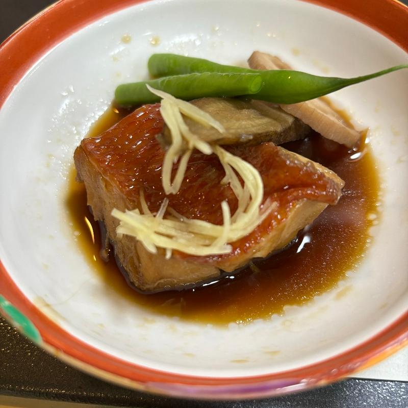 金目鯛の煮付け(雨情の宿　新つた )
