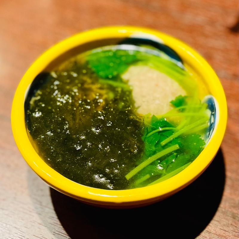 秋刀魚のつみれと磯のりと三つ葉(博多おでんと自然薯　よかよか堂)