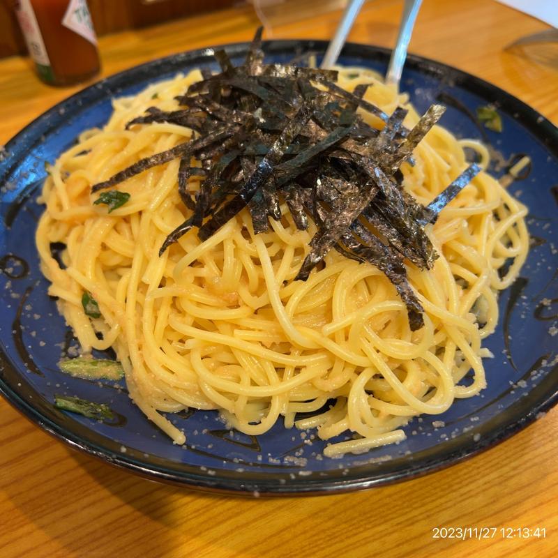 タラコと青じそ(イタリア食堂 マンマミーア)