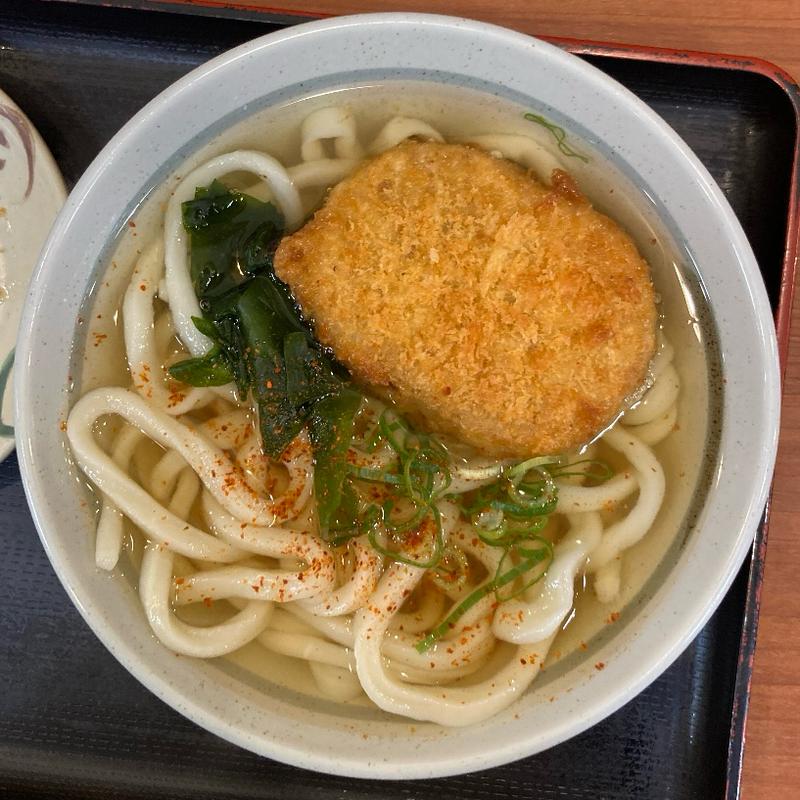 コロッケうどん(かのや 新宿東南口店 - 生そば・讃岐うどん)