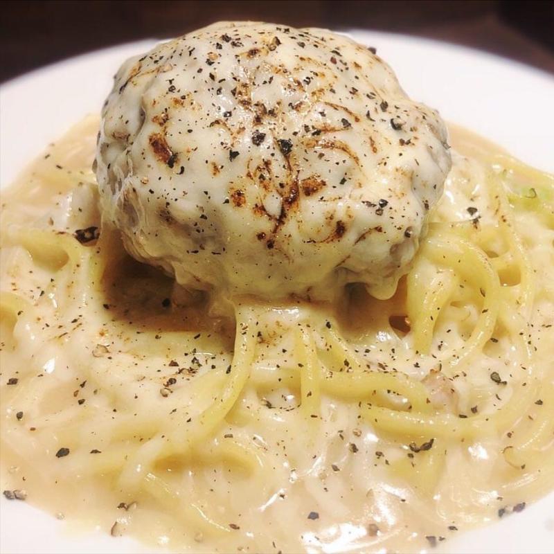 焼き麺崩しボロネーゼ(ブタとエスプレッソと)