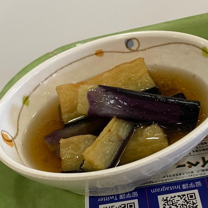 ナスの揚げひたし(ビッグさんど)