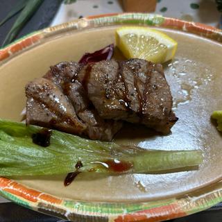 福島牛のステーキ(雨情の宿　新つた )