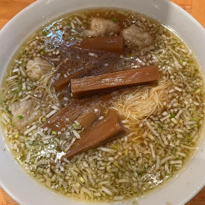 竹の子わんたんそば(ウミガメ食堂)