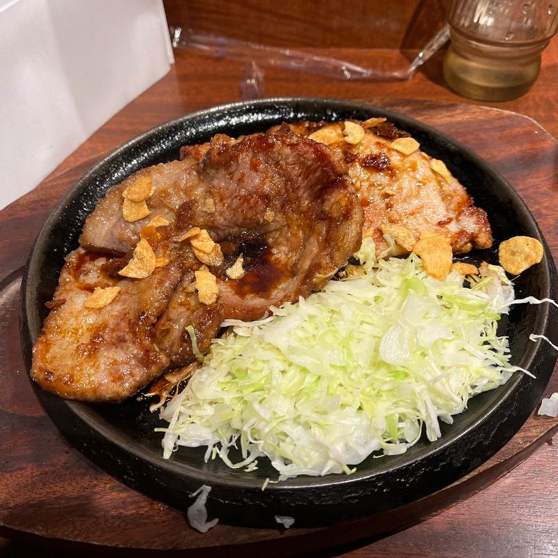 トンテキ ダブル(鉄板王国 西新宿店)