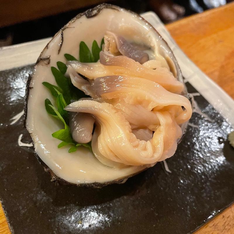 ホッキ貝の刺身(居酒屋 イズミヤ)