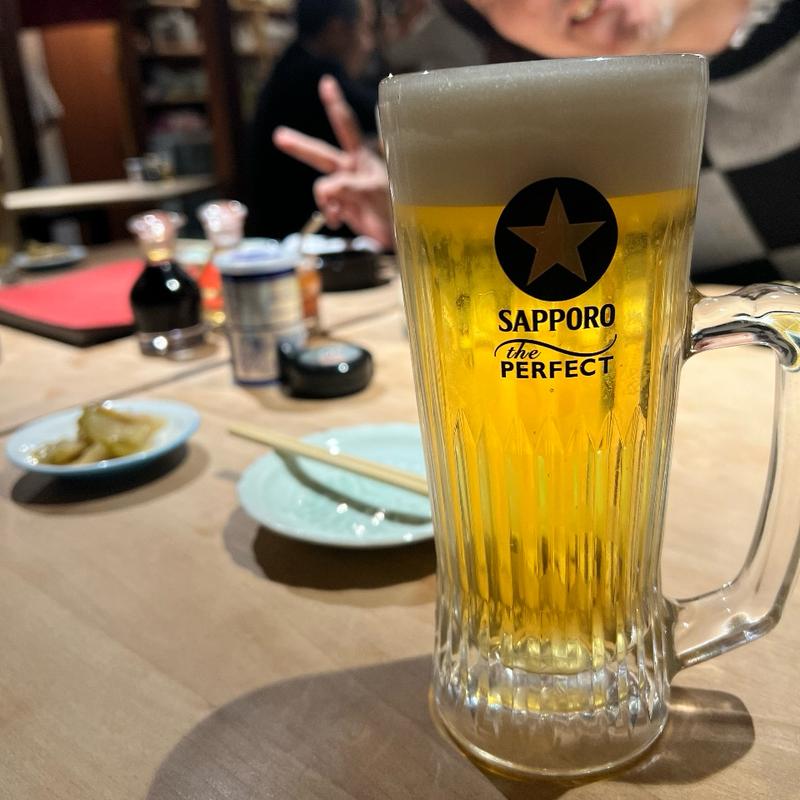 樽生ビール（サッポロパーフェクト黒ラベル）(中華料理もみぢ)